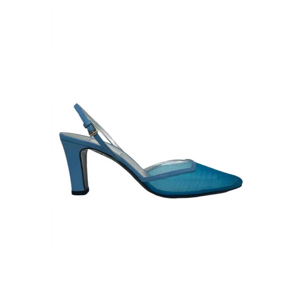 NEW SUZANNE RAE women's mesh 90s slingback sandal in blue